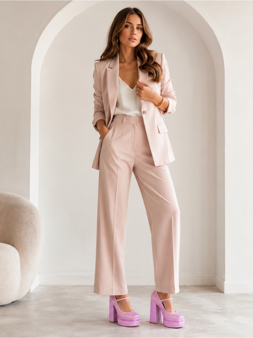 Steve Madden Pink Platform Mary Jane Heels